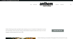 Desktop Screenshot of anthemmastering.com